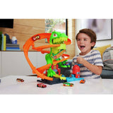 Argos Hot Wheels City T-Rex Blaze Battle Car Track Playset with 1:64 Scale Fire Engine, 25.4cm Tall- Buy online at McGrocer