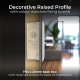 BG dimmer switch brushed stainless steel 2-way, imported from the UK
