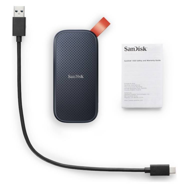 SanDisk portable SSD 2TB, imported from the UK