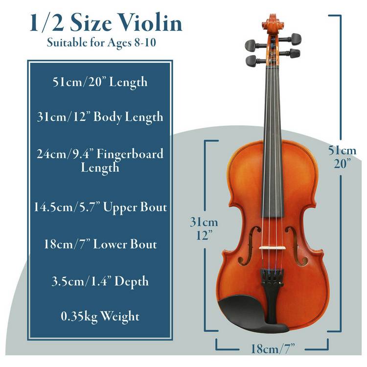 Forenza Uno 1/2 violin outfit (British brand)
