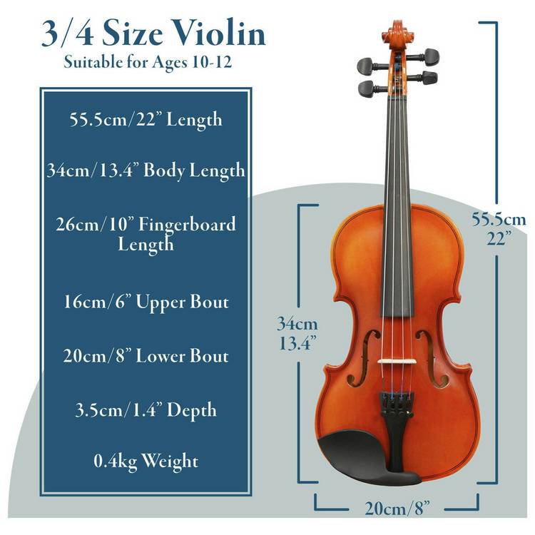 Forenza Uno 3/4 violin outfit, UK version