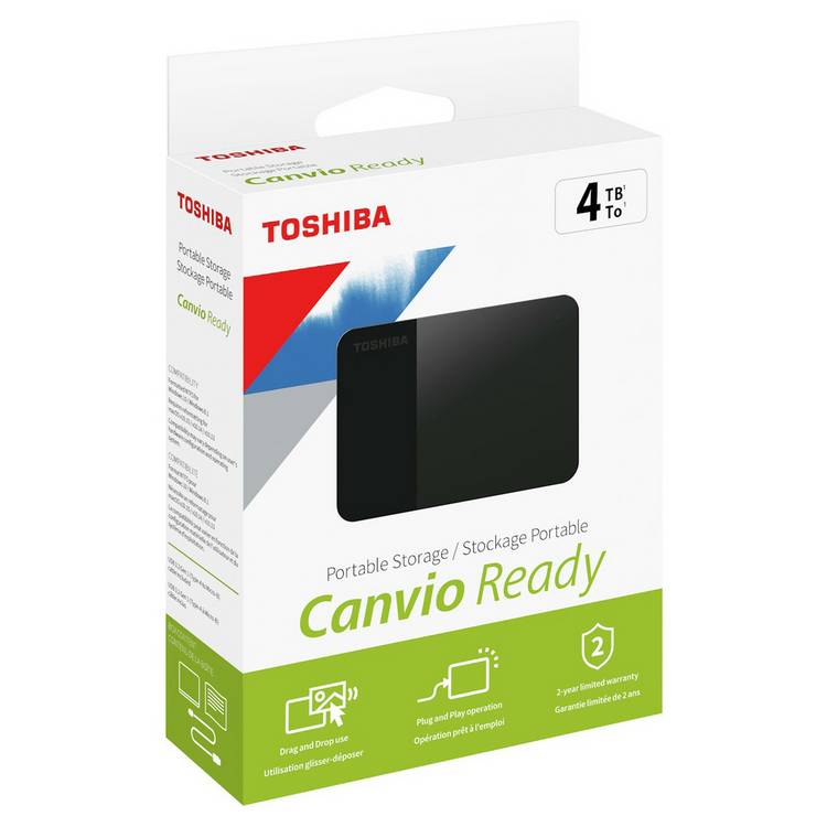 Toshiba Canvio Ready external hard drive 4TB - British product