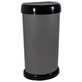 Moda touch top bin grey 42 litre, imported from the UK
