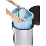 Moda touch top bin grey 42 litre, imported from the UK