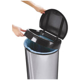 Moda touch top bin grey 42 litre, imported from the UK