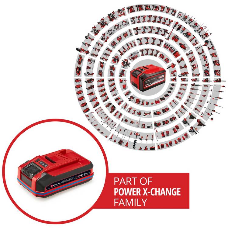 Einhell Power X-Change 4Ah rechargeable battery, imported from the UK