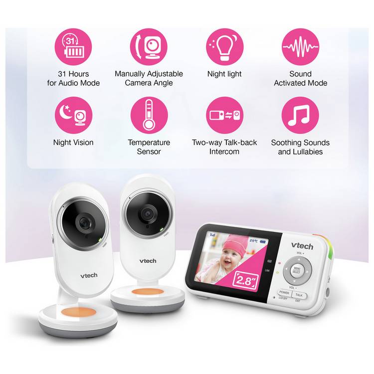 Vtech VM3254-2 video baby monitor - British product