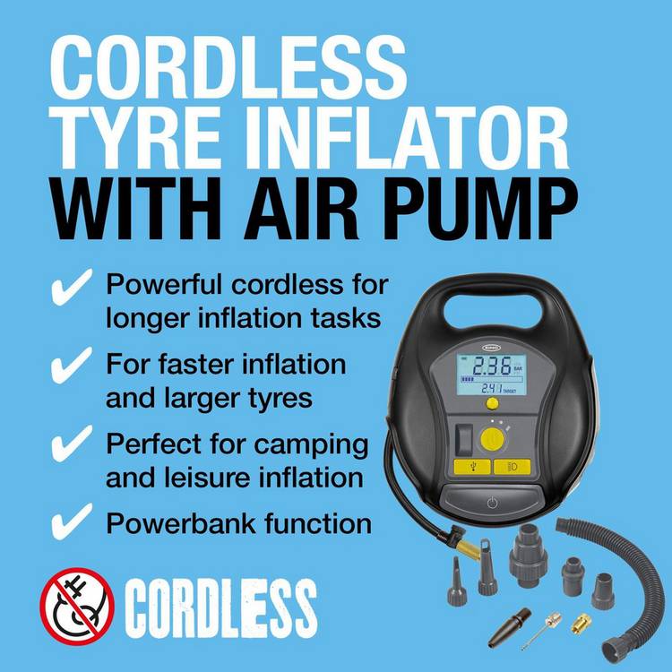 Ring RTC6000 cordless tyre inflator, imported from the UK