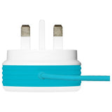 Juice 25W Type-C wall charger cable blue white (British brand)