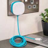 Juice 25W Type-C wall charger cable blue white (British brand)