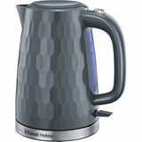 Russell Hobbs plastic kettle 1.7L honeycomb grey - British product