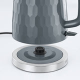 Russell Hobbs plastic kettle 1.7L honeycomb grey - British product