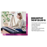 Yamaha NP35 digital piano 76 keys - British product