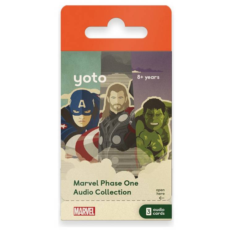 Yoto Marvel Phase One audio collection - British product