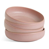 Habitat pink stoneware pasta bowls set of 4 (British brand)