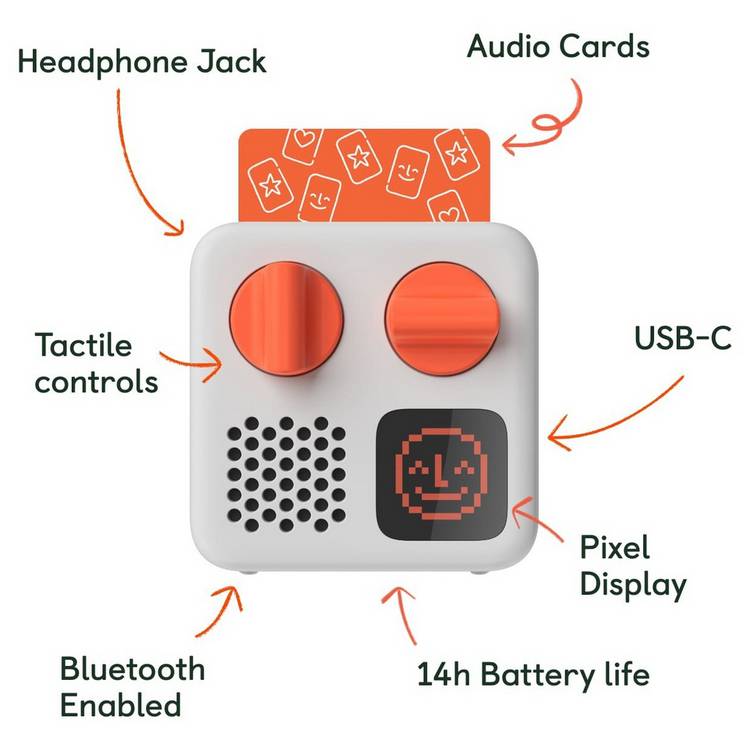 Yoto Mini 2024 edition screen-free audio player - British product