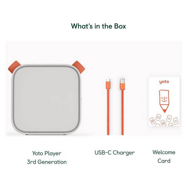 Yoto Player screen-free audio player for children, UK version