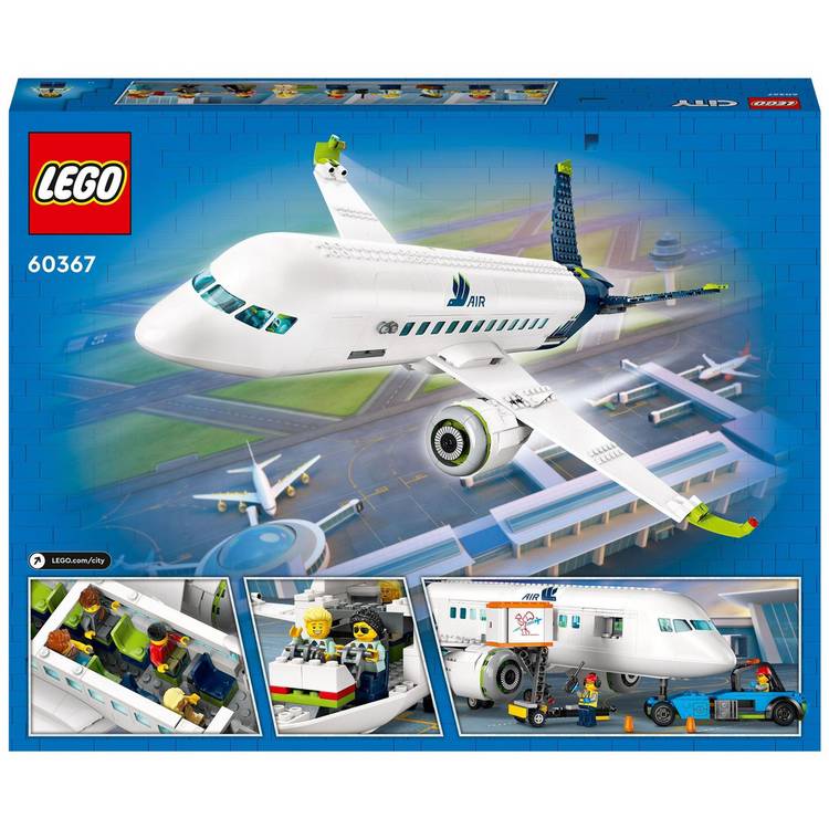 LEGO City Passenger Aeroplane building toy 60367, imported from the UK