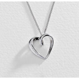 Argos Revere Moon & Back Sterling Silver Mum Heart Pendant Necklace, 18in Chain- Buy online at McGrocer
