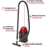 Einhell cordless wet dry vacuum cleaner 15 litre (British brand)