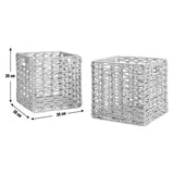 Habitat seagrass storage boxes set of 2 square 28cm (British brand)