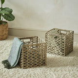 Habitat seagrass storage boxes set of 2 square 28cm (British brand)