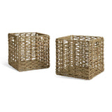Habitat seagrass storage boxes set of 2 square 28cm (British brand)