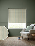 Emily Bond sage George stripe roller blind made to measure - British product