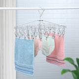 SimplyKleen stainless steel laundry hanger with 28 clips, UK version