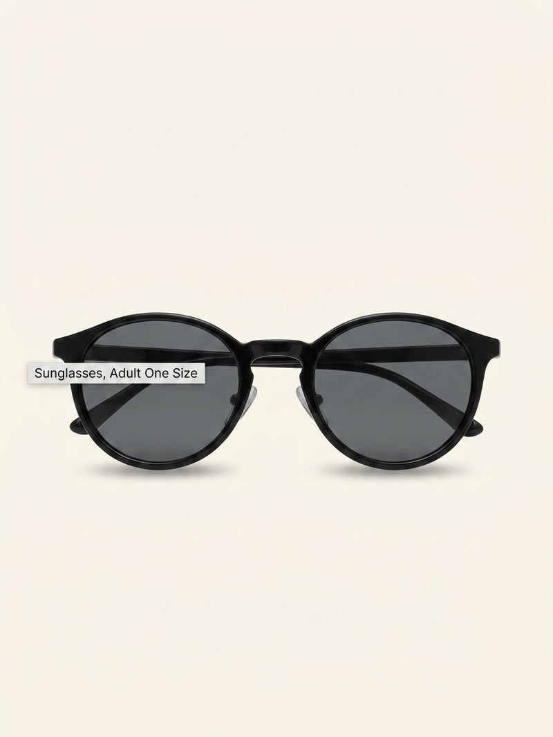Prada round sunglasses black polyamide 43mm, imported from the UK