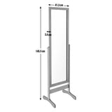 Argos Home black cheval mirror 146x41cm, imported from the UK