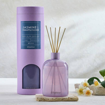 Argos Habitat Jasmine & Pineapple Flower Reed Diffuser 500ml- Buy online at McGrocer