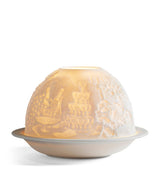 Harrods Bernardaud Wedding LED Votivelight Lithophane H7.5cm x W11.5cm- Buy online at McGrocer