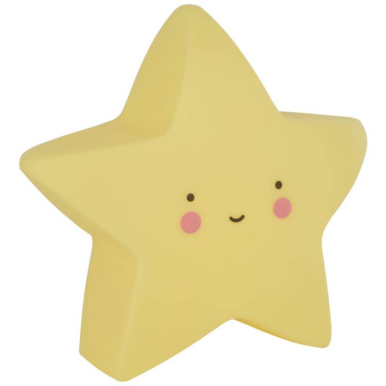 Searchlight star-shaped battery powered night light yellow - British product