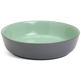 Habitat two tone stoneware pasta bowls grey mint 4 piece (British brand)