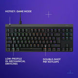 Logitech G515 Lightspeed TKL wired keyboard black (British brand)