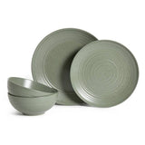Habitat dinner set sage 12 piece, imported from the UK