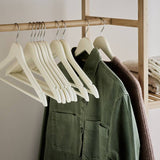Argos Argos Home Wooden Pack of 10 Hangers - Cream- Buy online at McGrocer