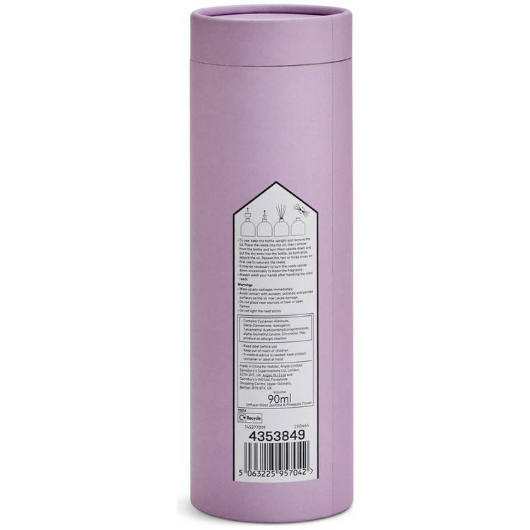 Habitat reed diffuser jasmine and pineapple flower 90ml - British product