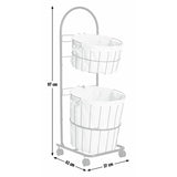 Argos Home laundry basket trolley 37 litre black - British product