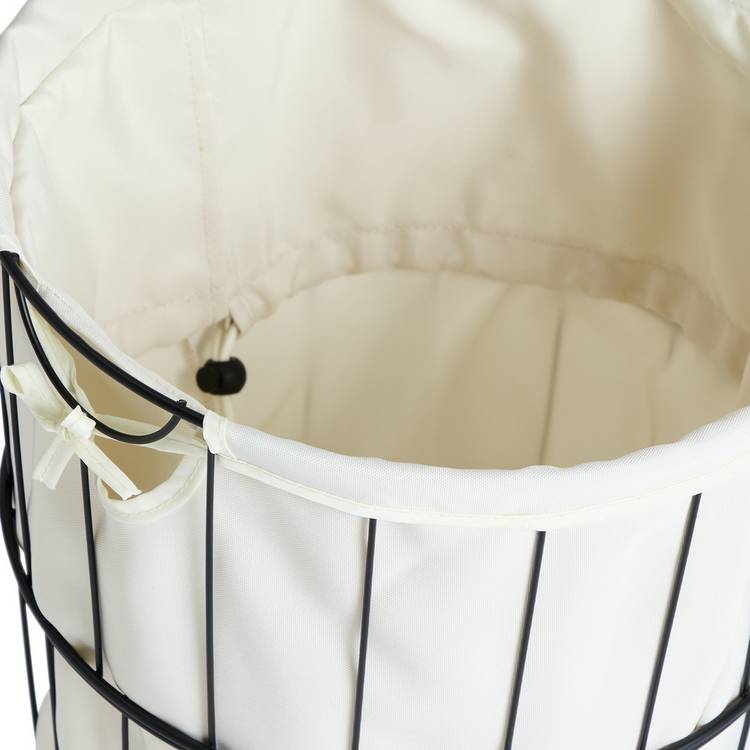 Argos Home laundry basket trolley 37 litre black - British product