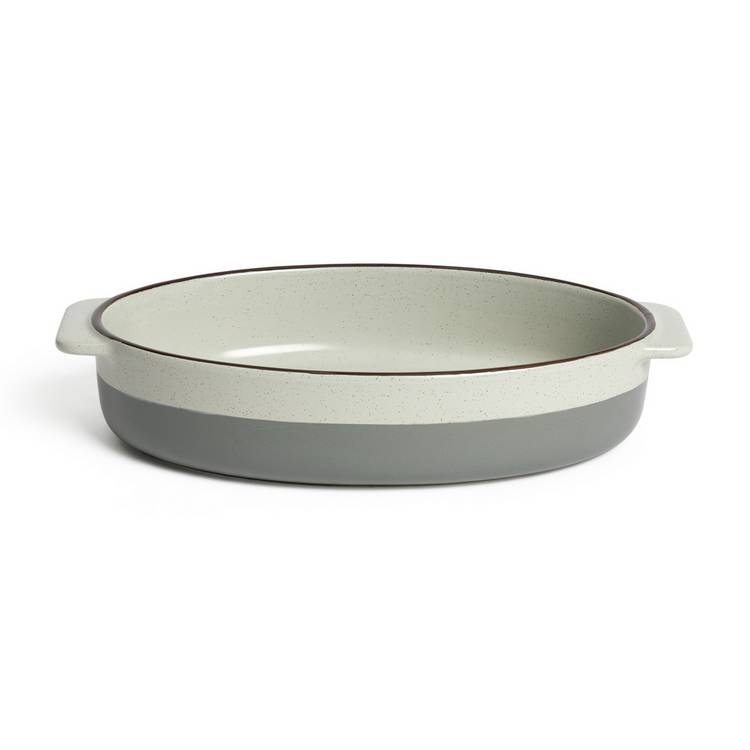 Habitat Speckle ceramic oval roaster 29cm - British product