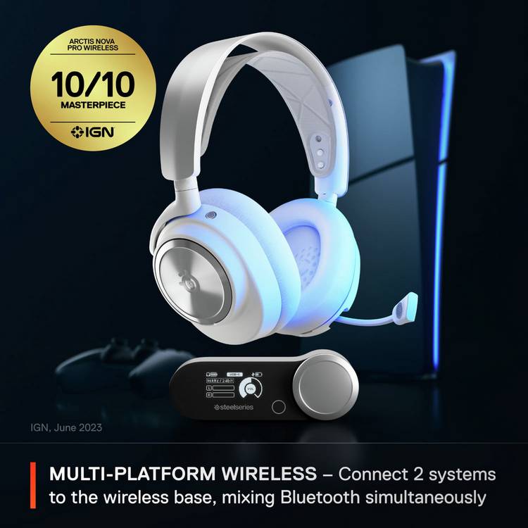 SteelSeries Arctis Nova Pro wireless gaming headset (British brand)