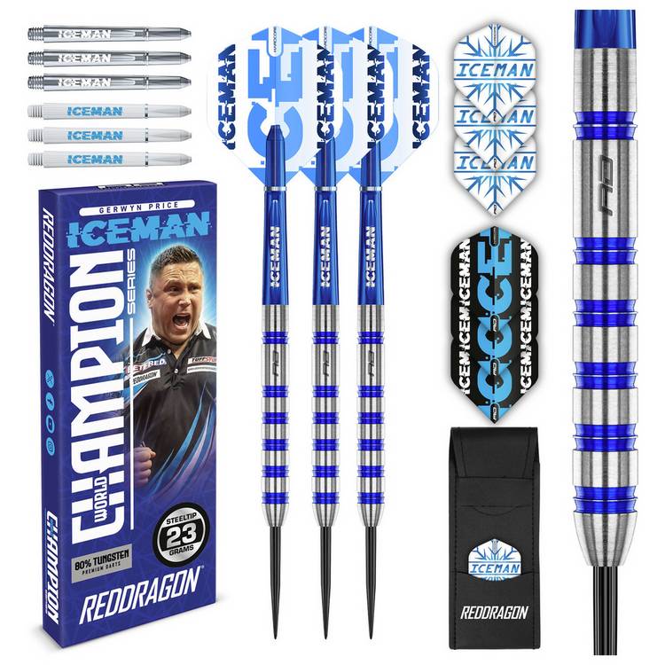 Red Dragon Gerwyn Price Iceman 23g darts - British product