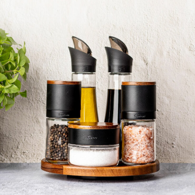 Trudeau seasoning station 6-piece set, imported from the UK