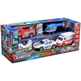 Teamsterz emergency vehicle set with lights and sound, imported from the UK