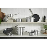 Argos Habitat 5 Piece Brushed Stainless Steel Pan Set- Buy online at McGrocer