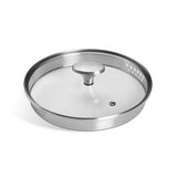 Habitat 5 piece brushed stainless steel pan set (British brand)