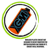 G&M Striker plastic cricket bat all-weather H67.5cm - British product