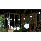 Smart Garden vintage outdoor festoon string lights white 10-bulb UK version